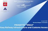 Direzione Sviluppo e Innovazione PROGETTO “ERICA” … · ORIZZONTE TEMPORALE ... CONNESSIONI FERROVIARIE 202 milioni di euro 2019 scavalco ferroviario della linea Genova-Roma