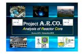 Analysis of Reactor Core - agenda.infn.it · Novembre 2011.A dicembre 2011 sono state svolte le prove di posizionamento del 9 rivelatore all’interno del nocciolo del reattore. Le