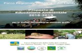 Proposte di Educazione Ambientale 2018-2019...2018/10/04  · Proposte di Educazione Ambientale 2018-2019 per la scuola secondaria di secondo grado Parco Regionale della Valle del