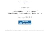 Gruppi di Lavoro Ordine Psicologi Liguria · dei gruppi di lavoro di maggiore vicinanza (sviluppo, dsa genova), per l’organizzazione e la partecipazione ad eventi (13.05 e 30.09.2016)