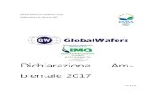 Dichiarazione Am- bientale 2017 - GlobalWafersPag. 5 di 37 Introduzione Il sito MEMC electronic materials SpA di Merano nel mese di Dicembre 2016 è stato acquisito da Glo-bal Wafers