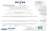 CERTIFICATO N. 33786/16/S SAITEC COMPANY S.R.L. · 2020. 9. 1. · ISO 9001:2015 The use and validity of this certificate are subject to compliance with the RINA document : Rules