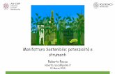 Manifattura Sostenibile: potenzialità e strumenti · 2 Agenda Sostenibilità Ambientale Efficienza Energetica Economia Circolare Supporto di Industria 4.0 Prospettive, Strumenti