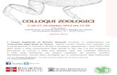 New COLLOQUI ZOOLOGICI - Zooplantlab · 2019. 4. 9. · Il Museo Regionale di Scienze Naturali inaugura, in collaborazione con l’Università degli Studi di Torino, quattro incontri