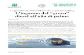 ENIdiesel+ è greenwashing L'inganno del “green” diesel all ... · greenwashing in Italia: un prodotto definito come “green diesel”, “bio diesel”, anche “grazie alla