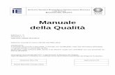 Manuale della Qualità - ITET Einaudi 2015 vers 0 rev 3.pdfManuale della Qualità Edizione n. 0 Revisione n. 3 Data inizio validità 05/11/2019 Elaborato secondo le norme UNI EN ISO