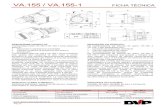 VA.155 / VA.155-1 FICHA TÉCNICA...I compressori claw VA.155 e VA.155-1 garantiscono bassi costi di funzionamento, grazie a modici consumi energetici ed elevati rendimenti. La manutenzione