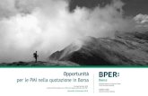 BPER Investment Banking - AICQ Nazionale · Il sistema italiano delle PMI e’ tornato a livelli pre-crisi in termini di quantita’ di imprese attive: da 136 000 unita’ nel 2014