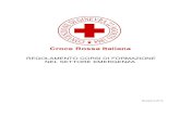 REGOLAMENTO CORSI DI FORMAZIONE NEL SETTORE …Emergenza della Croce Rossa Italiana" di cui all'ordinanza presidenziale n. 135 del 7 Maggio 2013, ed eventuali successive modifiche,