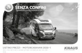 SENZA CONFINI - Boschiero Caravans€¦ · LISTINO PREZZI - MOTORCARAVAN 2020-1 SENZA CONFINI ... MOTORIZZAZIONE BASE FIAT Fiat Ducato 3.500 kg; 2,3 l 120 Multijet, Euro 6d-Temp (88
