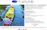 WELCOME TOBANGKOK - Naar · Iniziativa soggetta a disponibilità valida per prenotazioni effettuate dal 16 aprile al 30 giugno 2018 con partenza da aprile a settembre 201 e preventivi