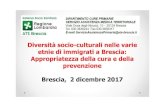 Diversità socio-culturali nelle varie etnie di immigrati a ... primarie/2018/Cor… · Italiane 1,26 (1,34 nel 2010) Straniere 1,97 (2,43 nel 2010) Popolazione scolastica nel 2014