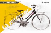 CITY URBAN BIKE - Cicli Arrigoni · FRECCIA caratteristiche TECNICHE UOMO | 28” 11 028 1100 - 6 velocità 11 028 1120 - 21 velocità MISURA 50 - 54 - 58 TELAIO Alluminio FORCELLA