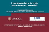 I professionisti e la crisi: quale futuro ci attende?€¦ · I professionisti e la crisi Fatturato dell'attività professionale negli ultimi due anni (indagine Censis-Adepp) Totale