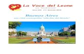 La Voce del Leone · 2019. 2. 14. · Congresso e, nel 1908, il Teatro Colón. La fine del secolo vide anche l'affermarsi della vocazione portuale di Buenos Aires con il miglioramento