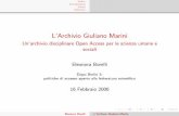 E-LIS repository - L’Archivio Giuliano Marinieprints.rclis.org/8338/1/borellis.pdf · EPrints `e stato installato su un server con SO Linux La distribuzione scelta `e Debian GNU/Linux