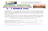 New ROMA ANTICA E MUSEI VATICANI 6 - 7 APRILE 2019 · 2019. 2. 20. · 25* 7(& 6$17,1, 9,$**, ( 785,602 61& Title: Microsoft Word - ROMA ANTICA E MUSEI VATICANI 6 - 7 APRILE 2019