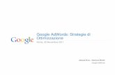 Google AdWords Strategie di Ottimizzazione · Google AdWords: Strategie di Ottimizzazione Roma, 25 Novembre 2011 Alessia Enna – Gianluca Binelli Google AdWords. Agenda • Estensioni