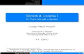 Elementi di Economia I - e-Learningelearning.unimib.it/pluginfile.php/364041/mod_resource/content/7/Sli… · Giuseppe Vittucci Marzetti Elementi di Economia I 11/28. Teoria dei giochi