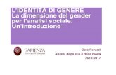 L’IDENTITÀ DI GENERE La dimensione del gender per l ...  di... · M. Mead (1983), Sesso e temperamento in tre società primitive, Il Saggiatore, Milano. N. Smelser (2011), Manuale