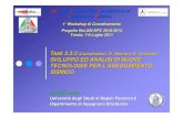 Sviluppo ed analisi di nuove tecnologie per l'adeguamento ...€¦ · INGEGNERIA SISMICA 1° Workshop di Coordinamento Progetto ReLUIS-DPC 2010-2013 Trento, 7-8 Luglio 2011. ORGANIZZAZIONE