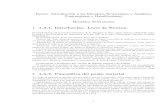 Parte1. Introducción a las MecÆnica Newtoniana y Analítica ... · numerosos autores y principalmente Leonhardt Euler (1707-1783). Las criticas posteriores que tales principios