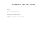 TOPICS:( Maincoordinate( systems( The(eﬀects(of(Earth’s ...webusers.fis.uniroma3.it/bernieri/pdf/Coordinate_ppt_1.pdf · ASTRONOMICAL+COORDINATE+SYSTEMS+ TOPICS:(Maincoordinate(