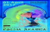 01. April Seelbach · Poesia Arabica Amira el Amar präsentiert Mitwirkende: Amira el Amar Basma / Frankreich Kalila / Augsburg Ensemble el Amar der VHS Lahr Ensemble el Amar EBW