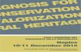 I Conference Diagnosis for the Conservation and ... · AIES Associazione Italiana Esperti Scientifici - Beni Culturali, Ars Mensurae, Bibliopoint, Cimmino calce, CNR - Istituto Conservazione