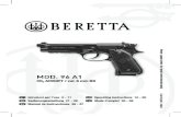 2.5980 Beretta Mod.96A1 Man Rev03.16 ND Print - Umarex · 4 DATI TECNICI Codice art. 2.5980 Sistema CO 2 Airsoft Caibl ro / Munzioi ni 6 mm BB Capacità 23 colpi (BB) Energia 1,3
