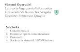Laurea in Ingegneria Informatica - GitHub Pages · Connessione di socket AF_INET A tre fasi Process A Process B (e.g. a server) SYN SYN_ACK ACK notifica (ephemeral) port notifica