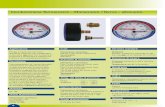 Combinazione Termometro - Manometro / Termo - idrometro Combinazione Termometro - Manometro / Termo