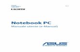 Notebook PC - · PDF file (“asus”). asus fornisce questo manuale “cosÌ com’È” senza garanzia di alcun tipo, esplicita o implicita, includendo senza limitazioni le garanzie