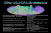 Church of St. Anastasia...2020/08/23  · Church of St. Anastasia 1095 Teaneck Road, Teaneck, New Jersey 07666 Parish Office: Phone: 201.837.3354/Fax: 201.837.3360 Email: secretary
