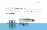 BSP Adapters - cascadegroup.ru new_catalogue Vitillo.pdf · BSP Adapters We feel better under pressure Catalogue Europe. Vitillo raccorderia oleodinamica / hydraulic ﬁ ttings Fondata