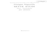 Sette Studi (Giorgio Signorile) - SINFONICA · 2010. 5. 8. · Giorgio Signorile SETTE STUDI per chitarra STUDIO n.l In cammino (a Giulia Giletta) Andante (J = 96) Dan Dan Diteggiatura