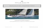 MANUALE DEL PROPRIETARIO - yachtinginsardinia.com · italiano 26-02-2019 1/95 dufour 430 grand large . manuale del proprietario . categoria di progettazione a . conformemente alla
