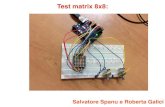 Test matrix 8x8 - people.unica.it · -8 x 8 LED Matrix-2 10k ohm potenziometri-collegamenti wires-breadboard. Questo modulo è spesso confezionato come matrice di LED dove gli anodi