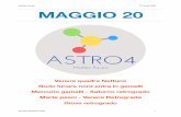 ASTRO4 maggio 20 - matteopavesi.it · Matteo Pavesi 27 aprile 2020 MESE MAGGIO 2020 Il mese di maggio vede dei cambiamenti celesti molto signiﬁcativi, non solo perché alcuni pianeti