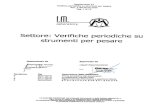 Italiana Macchi S.r.l. - bilance e sistemi di pesatura elettronici · 2020. 4. 10. · L 'Italiana Macchi per l'attività di verificazione periodica si awale del logo I.M. Laboratory.