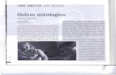 Delirio antologico · 2013. 7. 2. · TAKE SHELTER Jeff Ichol . Delirio antologico . Matteo Marelli