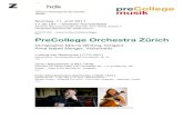 PreCollege Orchestra Zürich · Dmitri Kabalewski (1907-1978) Konzert für Violoncello und Orchester Nr. 1 in g-Moll op. 49 Allegro – – Largo molto espressivo – Allegretto Felix