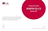 ManUaLE DELL'UtEntE MOnItOR LED LCD - LG Electronics · • non lasciare un'immagine fissa visualizzata sullo schermo per un periodo di tempo prolungato. In caso contrario, potrebbe