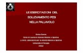 New LE ESERCITAZIONI DEL SOLLEVAMENTO PESI NELLA …volleyinviaggio.altervista.org/download/programmazione/Le... · 2015. 8. 22. · NELLA PALLAVOLO Enrico Guerra ... C’è evidenza