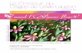 Quand l’Amour fleurit!choeurcegeplevislauzon.ca/wp-content/uploads/2013/05/2013-affich… · Quatuor musical à saveur tzigane « La Ritournelle » depuis 2008. Voguant entre le