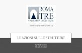 New Le AZIONI SULLE STRUTTUREcorsiarchitettura.uniroma3.it/santini/wp-content/uploads/... · 2020. 1. 28. · Tecnica delle costruzioni - A. Indice 2 •Introduzione • Normative