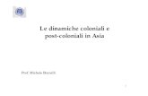 Le dinamiche coloniali e post-coloniali in Asia 2. Le... · 2013. 3. 8. · marxismo alla realtà. Congresso di Baku dei popoli asiatici (1922): il marxismo entra in Asia 21. Le nuove