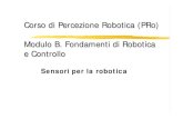 Corso di Percezione Robotica (PRo) Modulo B. Fondamenti di ...didawiki.di.unipi.it/lib/exe/fetch.php/pro/lezione_b.ii_2007_-_sensori.pdf · Corso di Percezione Robotica (PRo) Modulo