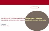 LE IMPRESE DI FAMIGLIA NELL’ECONOMIA ITALIANAfirstonline.info/news/files/894.pdfLE IMPRESE DI FAMIGLIA NELL’ECONOMIA ITALIANA Specificità delle dinamiche occupazionali nelle imprese