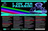 i civ per paganini - Visitgenoa.it CIV per Paganini.pdf · E. Ysaÿe: Sonata n.3 “Ballade” ... mostra paganini rockstar – 19 ottobre 2018/10 marzo 2018 L A M O S T R A I N C